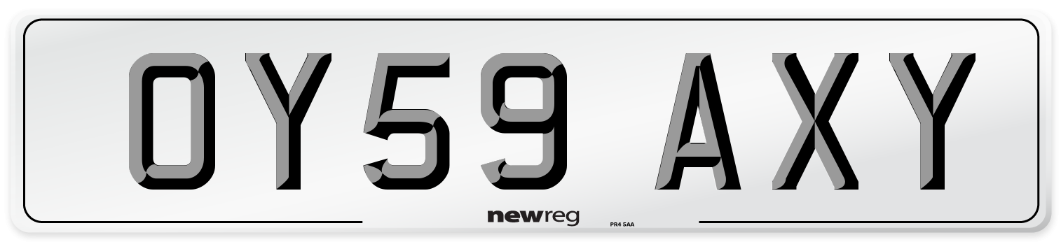 OY59 AXY Number Plate from New Reg